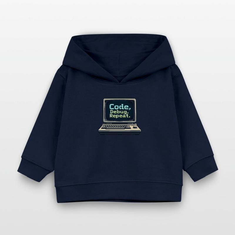 Code Debug Repeat - Software Engineer Baby Organic Hoodie Baby Cruiser von Stanley/Stella