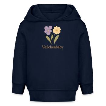 🌸 Veilchenbaby – Blumenliebe für kleine Seelen - Baby Organic Hoodie Baby Cruiser von Stanley/Stella - Navy - Vorne