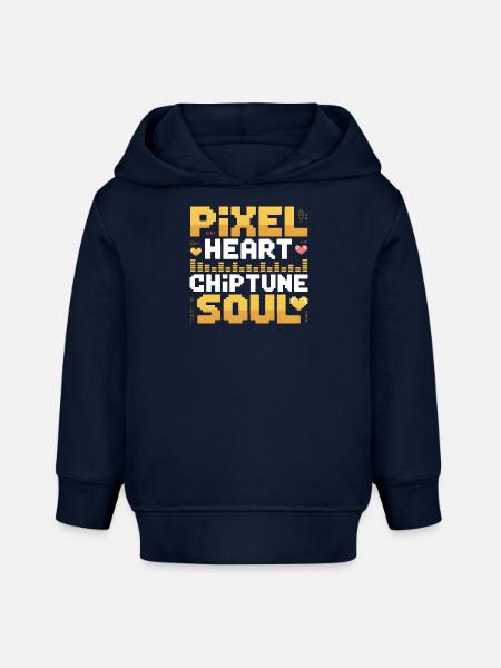 Pixelherz, Chiptune-Seele | 8-Bit Musik - Baby Organic Hoodie Baby Cruiser von Stanley/Stella - Navy