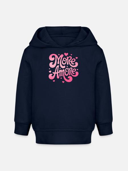 More Amore Herzen - Baby Organic Hoodie Baby Cruiser von Stanley/Stella - Navy