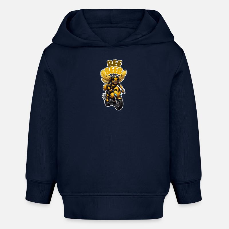 Bip - Sweat à capuche bébé bio Stanley/Stella - bleu marine