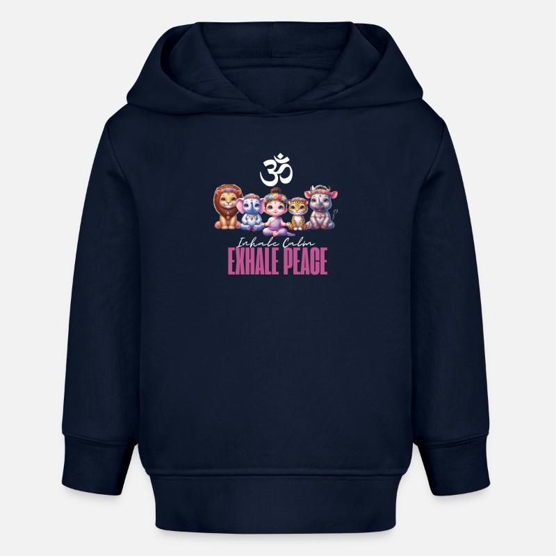 Escouade de méditation - Sweat à capuche bébé bio Stanley/Stella - bleu marine