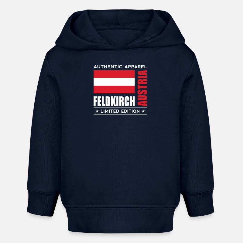 Feldkirch - Sweat à capuche bébé bio Stanley/Stella - bleu marine