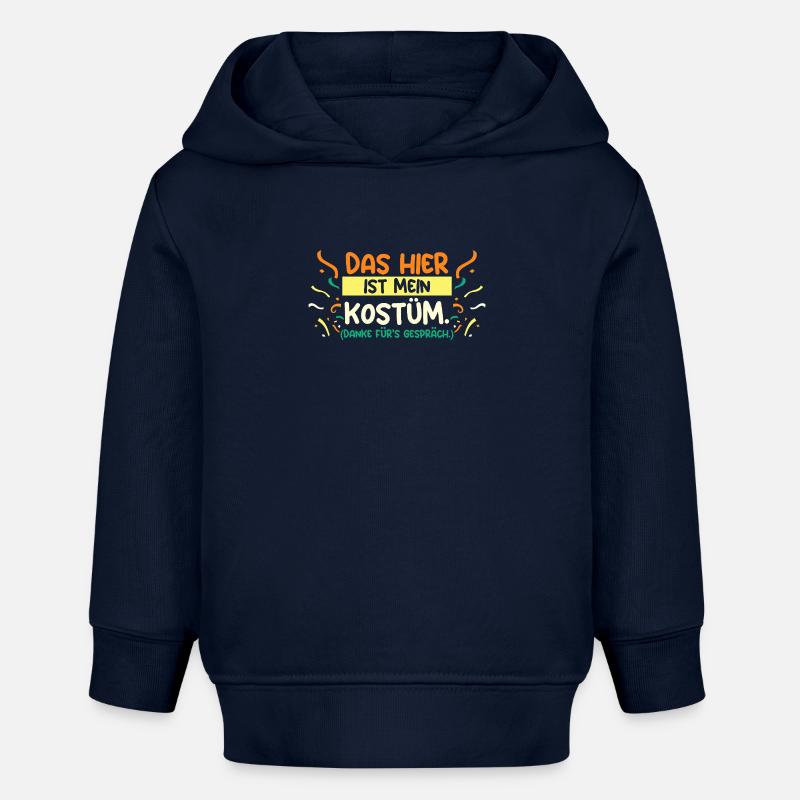 Carnaval de Jecken Carnaval - Sweat à capuche bébé bio Stanley/Stella - bleu marine