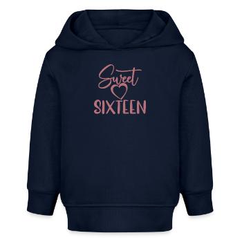 Süßes sechzehn süßes Geschenk zum 16. Geburtstag 16 Jahre alt - Baby Organic Hoodie Baby Cruiser von Stanley/Stella - Navy - Vorne