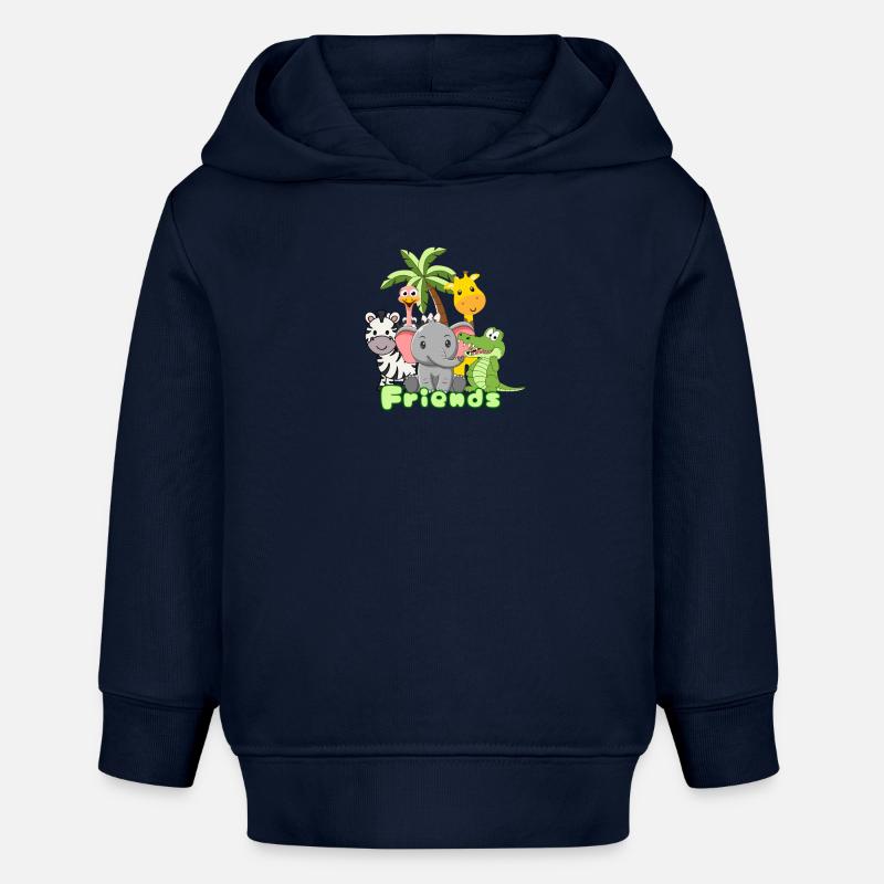 Amis - Sweat à capuche bébé bio Stanley/Stella - bleu marine