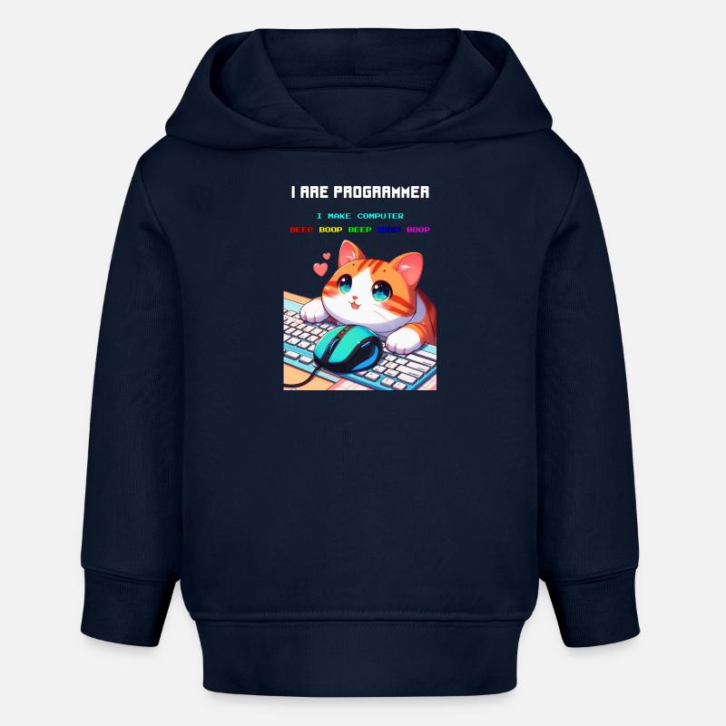 Je suis programmeur - Sweat à capuche bébé bio Stanley/Stella - bleu marine