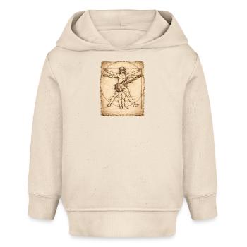 Conception du guitariste rockeur Vitruvian - Sweat à capuche bébé bio Stanley/Stella - écru doux - Devant