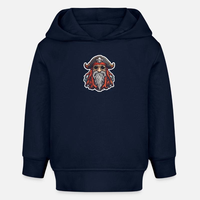 LOGO PIRATE 4 - Sweat à capuche bébé bio Stanley/Stella - bleu marine