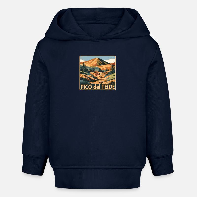 Pico del Teide Tenerife - Sweat à capuche bébé bio Stanley/Stella - bleu marine