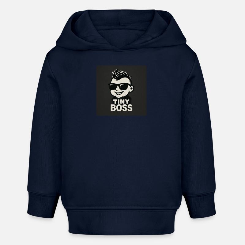 TinyBoss - Sweat à capuche bébé bio Stanley/Stella - bleu marine