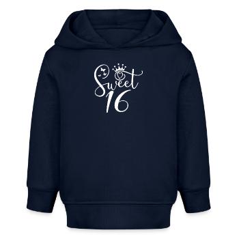 Süßes sechzehn süßes Geschenk zum 16. Geburtstag 16 Jahre alt - Baby Organic Hoodie Baby Cruiser von Stanley/Stella - Navy - Vorne