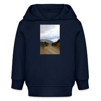 Berg Berge Berglandschaft Poster - Baby Organic Hoodie Baby Cruiser von Stanley/Stella - Navy - Vorne