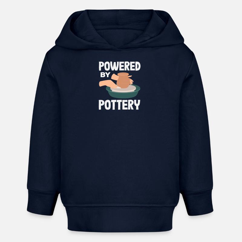 Propulsé par la céramique - Sweat à capuche bébé bio Stanley/Stella - bleu marine