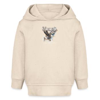 Strength Adler Glauben Isaiah 40 29 Mut - Baby Organic Hoodie Baby Cruiser von Stanley/Stella - Natur - Vorne