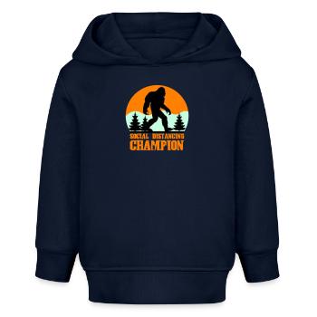 big foot social distancing - Baby Organic Hoodie Baby Cruiser von Stanley/Stella - Navy - Vorne
