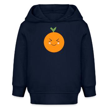 Orangen Frucht Früchte Kostüm Fasching Karneval - Baby Organic Hoodie Baby Cruiser von Stanley/Stella - Navy - Vorne