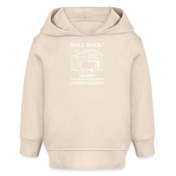 Null Bock - Ausdruck von Gleichgültigkeit - Baby Organic Hoodie Baby Cruiser von Stanley/Stella - Natur - Vorne