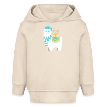 Hanoukka Hanoukka Hanoukka - Sweat à capuche bébé bio Stanley/Stella - écru doux - Devant