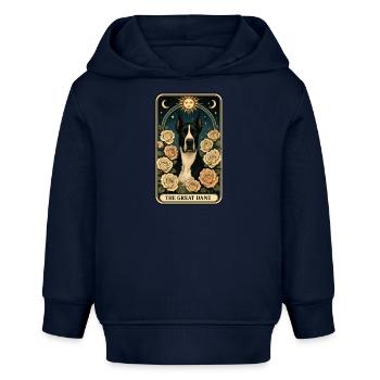 Deutsche Dogge - Baby Organic Hoodie Baby Cruiser von Stanley/Stella - Navy - Vorne