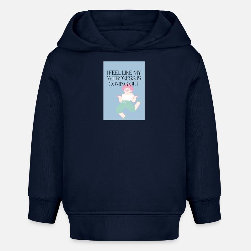 Sensation étrange - Sweat à capuche bébé bio Stanley/Stella - bleu marine