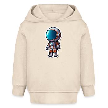 FUTUR ASTRONAUTE CHAUD - Sweat à capuche bébé bio Stanley/Stella - écru doux - Devant
