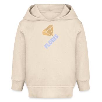 Cadeau pour Floris - Sweat à capuche bébé bio Stanley/Stella - écru doux - Devant