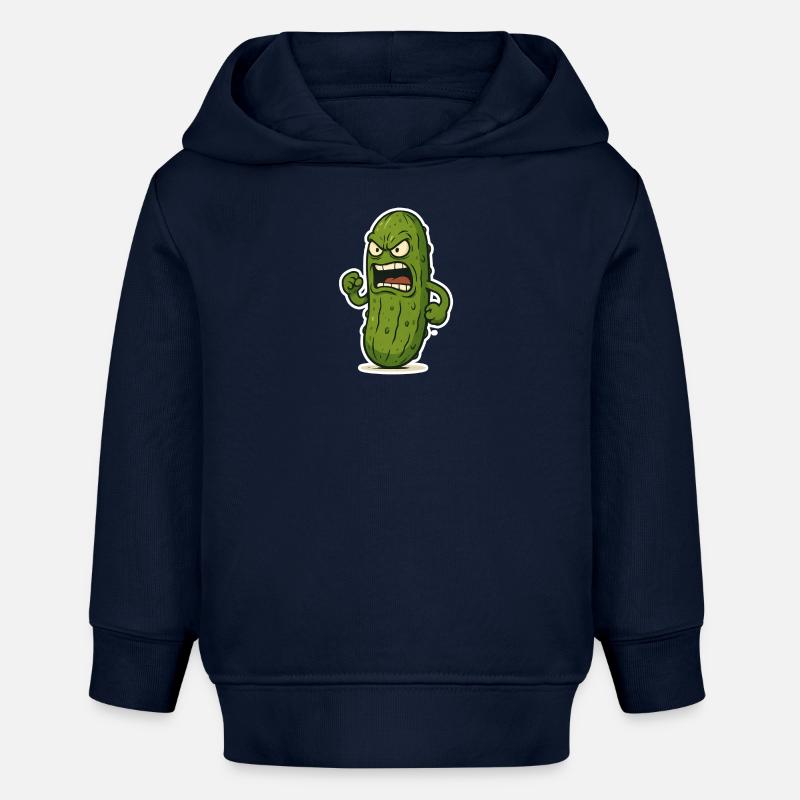Attaque du concombre - Sweat à capuche bébé bio Stanley/Stella - bleu marine
