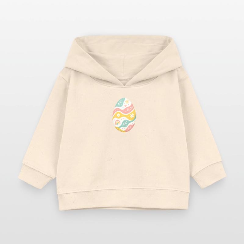 Pastel Easter Egg Pattern Baby Organic Hoodie by Stanley/Stella