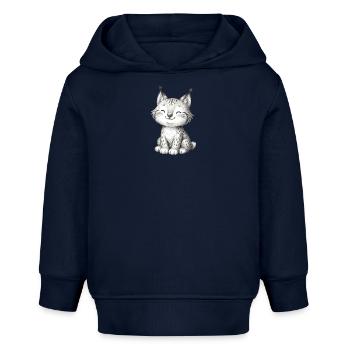 Luchsbaby - Baby Organic Hoodie Baby Cruiser von Stanley/Stella - Navy - Vorne