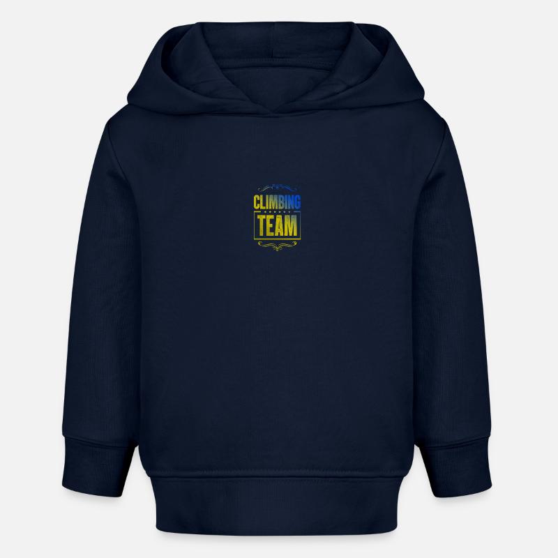 Équipe d’escalade - Sweat à capuche bébé bio Stanley/Stella - bleu marine