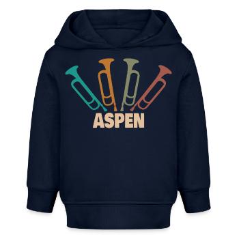 Vorname Aspen - Baby Organic Hoodie Baby Cruiser von Stanley/Stella - Navy - Vorne