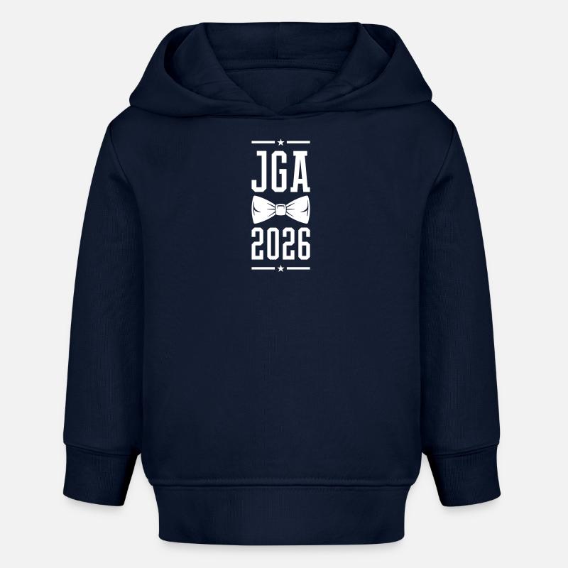 Enterrement de vie de garçon Jga 2026 - Sweat à capuche bébé bio Stanley/Stella - bleu marine