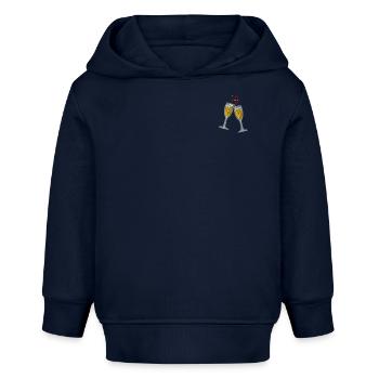 Coupes de - Sweat à capuche bébé bio Stanley/Stella - bleu marine - Devant