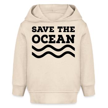 Rettet den Ozean - Baby Organic Hoodie Baby Cruiser von Stanley/Stella - Natur - Vorne