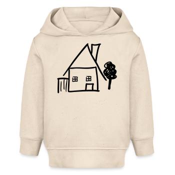 maison - Sweat à capuche bébé bio Stanley/Stella - écru doux - Devant