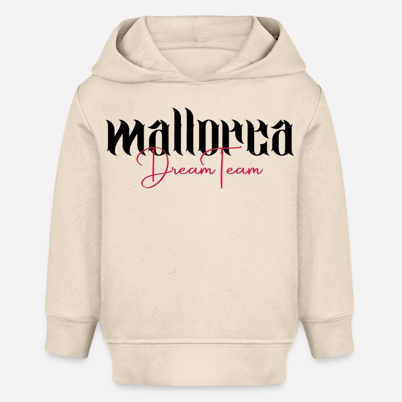 Équipe de rêve de Majorque - Sweat à capuche bébé bio Stanley/Stella - écru doux