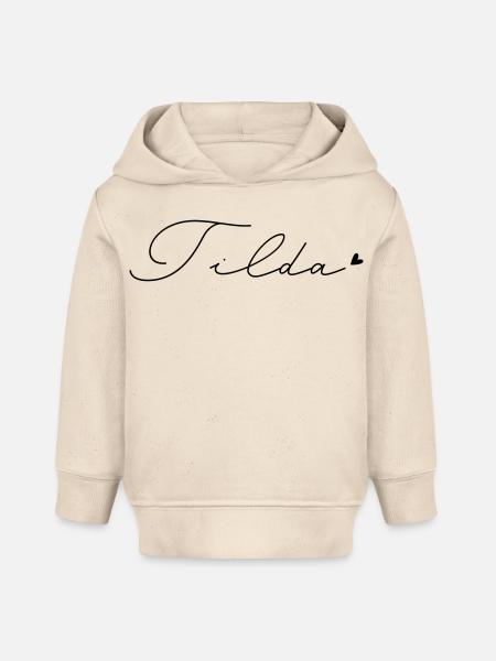 Name Tilda - Baby Organic Hoodie Baby Cruiser von Stanley/Stella - Natur
