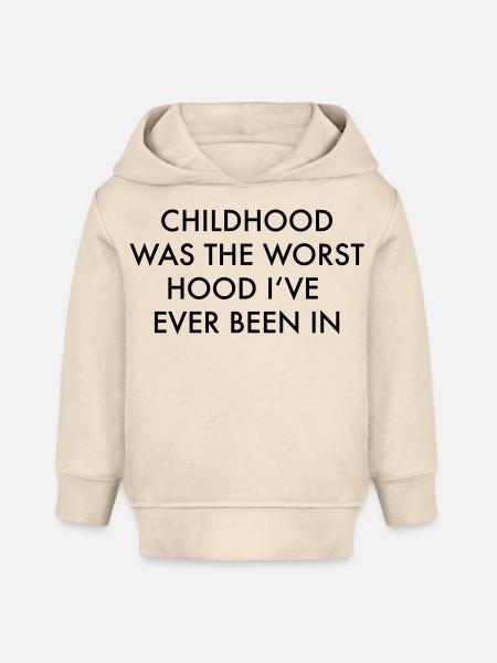 schlechte Kindheit - Baby Organic Hoodie Baby Cruiser von Stanley/Stella - Natur