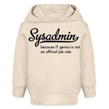 Administrateur système - Sweat à capuche bébé bio Stanley/Stella - écru doux - Devant