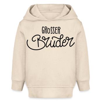 Grosser Bruder - Baby Organic Hoodie Baby Cruiser von Stanley/Stella - Natur - Vorne