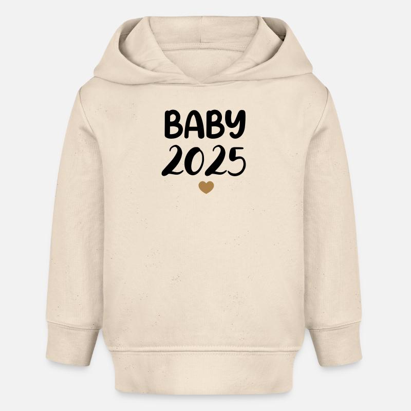 Bébé 2025 - Sweat à capuche bébé bio Stanley/Stella - écru doux