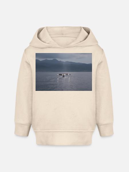 Wal Flosse - Baby Organic Hoodie Baby Cruiser von Stanley/Stella - Natur