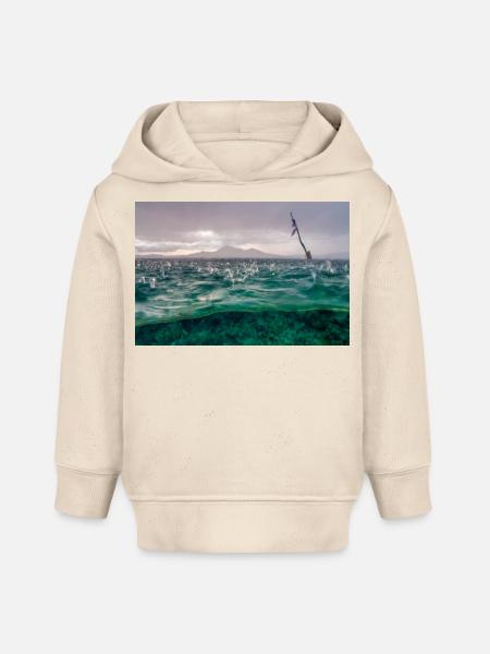Wassertropfen - Baby Organic Hoodie Baby Cruiser von Stanley/Stella - Natur