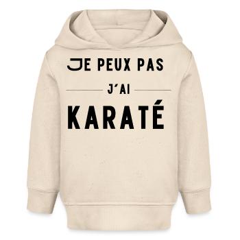 humorvolles Geschenk Ich kann nicht Karate - Baby Organic Hoodie Baby Cruiser von Stanley/Stella - Natur - Vorne