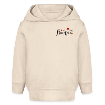 Herz Schriftzug Bielefeld OSTWESTFALEN - Baby Organic Hoodie Baby Cruiser von Stanley/Stella - Natur - Vorne