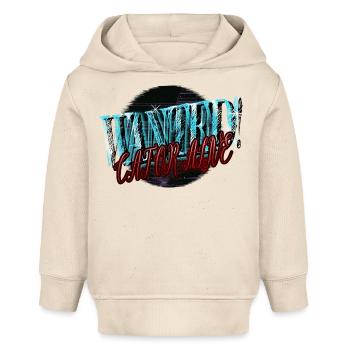 Big Cat Black Present Cat Long Sleeve Shirts Cute - Baby Organic Hoodie by Stanley/Stella - soft Ecru - Front