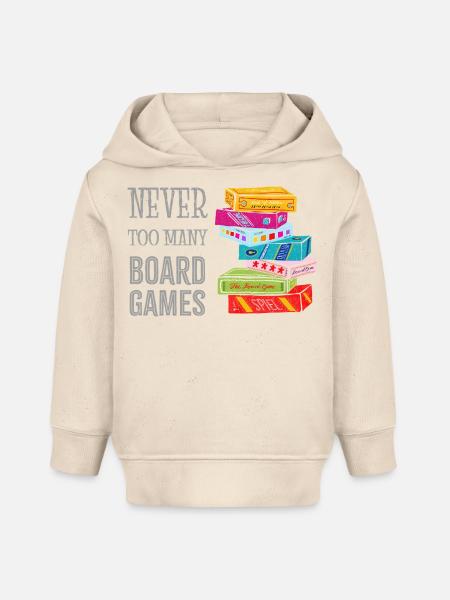 Never too many boardgames - Baby Organic Hoodie Baby Cruiser von Stanley/Stella - Natur