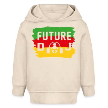 Future DJ Baby Music Music Baby Dicts - Sweat à capuche bébé bio Stanley/Stella - écru doux - Devant