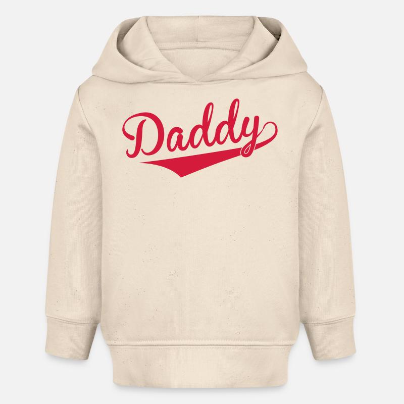 Daddy - Sweat à capuche bébé bio Stanley/Stella - écru doux